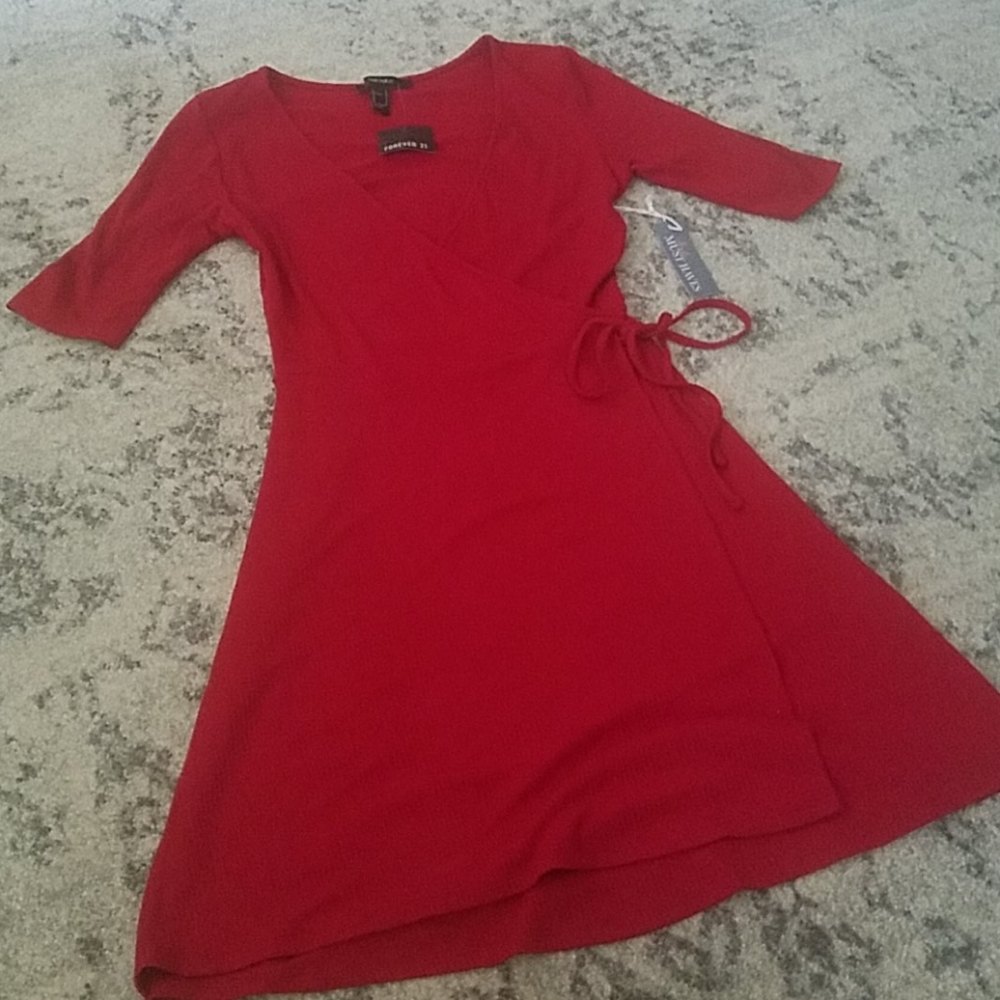 NWT Forever 21 Ribbed Knit Dress-New